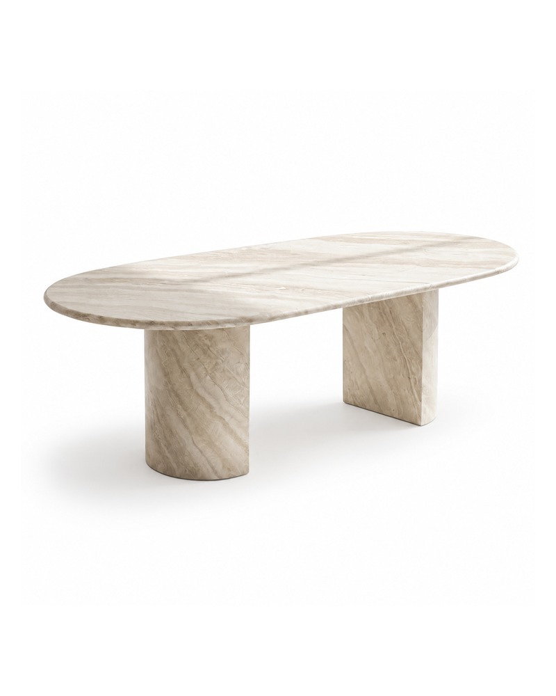 Hand-carved marble furniture