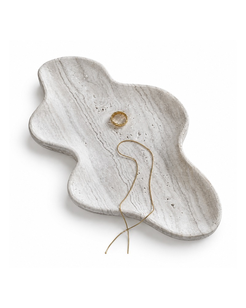 Natural stone washbasin detail